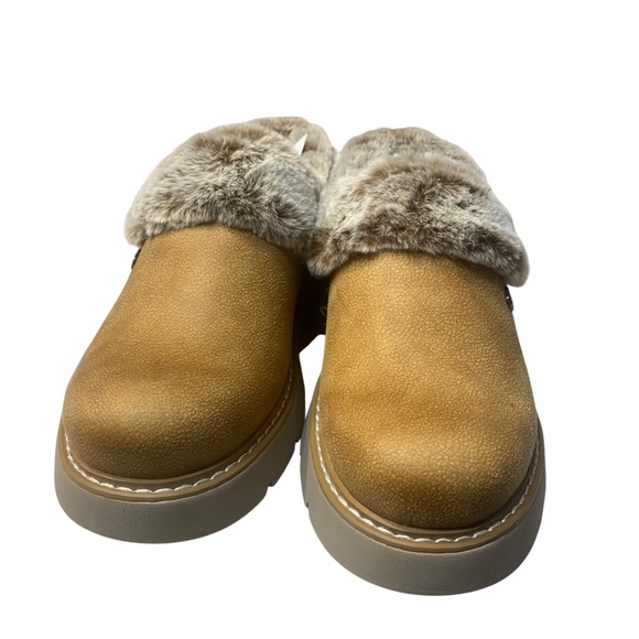 Sketchers BOBS Relaxed Fit Memory Foam Brown Chestnut Womens Sz 8 Slipper Comfy - Picture 3 of 14